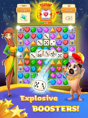 Super Pug Story Match 3 puzzle android App screenshot 0